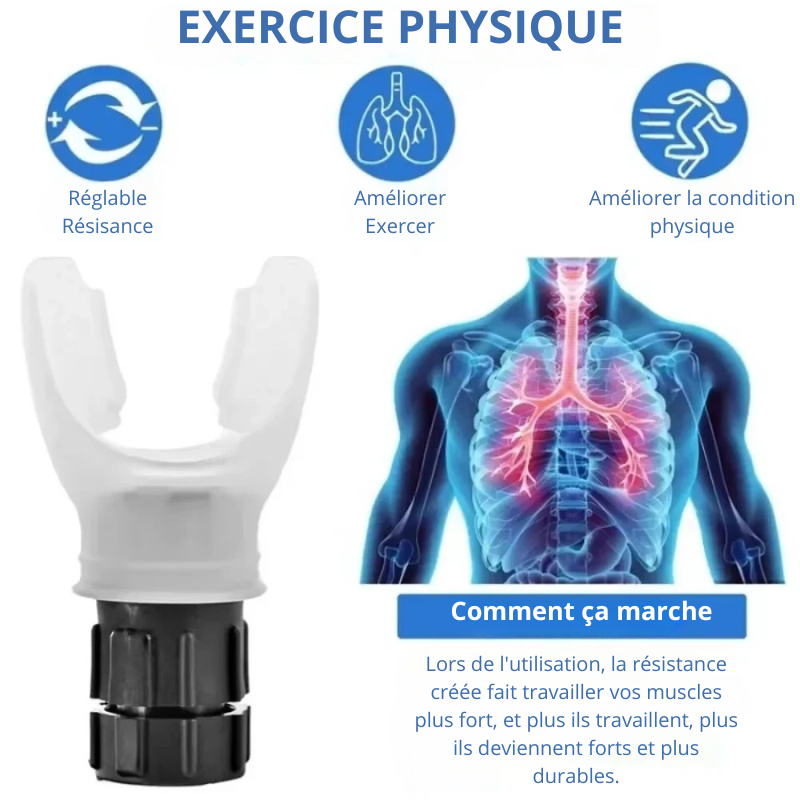 Appareil portable d'entraînement respiratoire