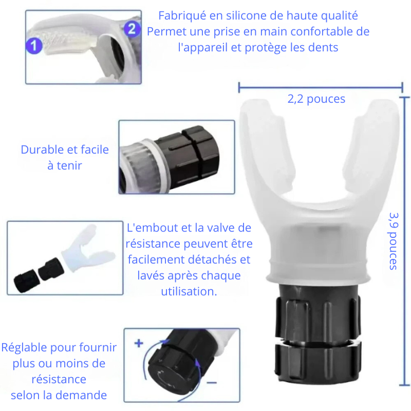 Appareil portable d'entraînement respiratoire
