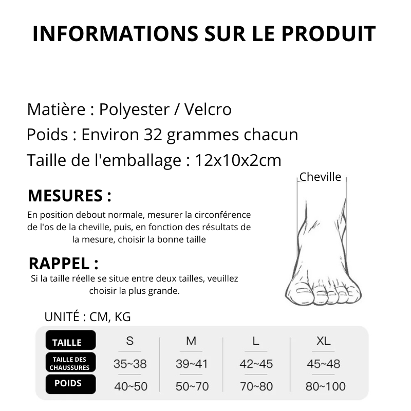 Chevillère pour le sport