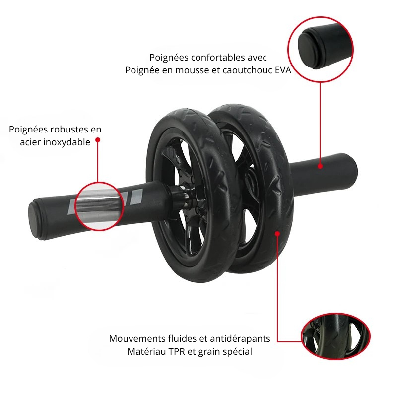 Double roue abdominale