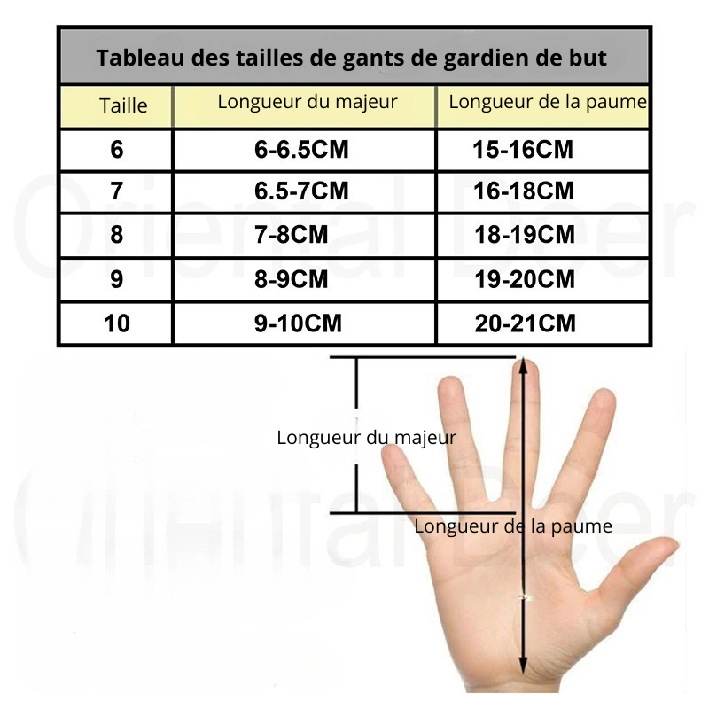 Gants de gardien de foot