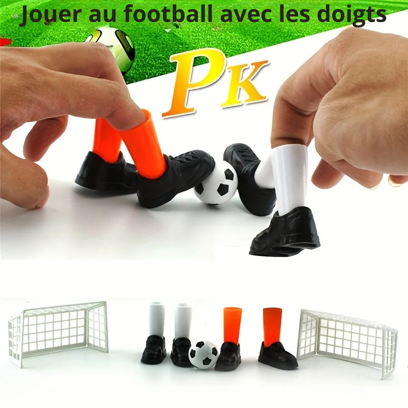 Jeu de foot avec doigts