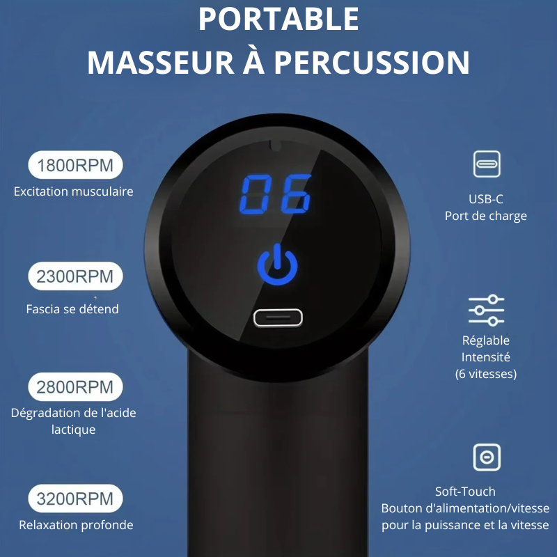 Mini pistolet de massage