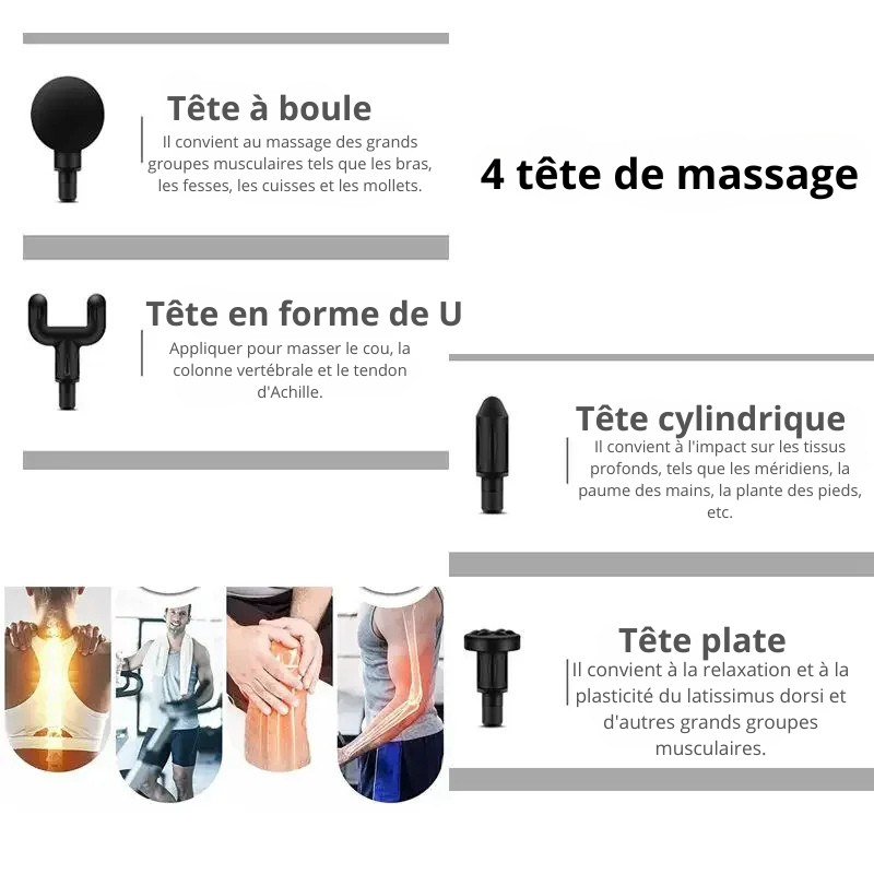 Mini pistolet de massage