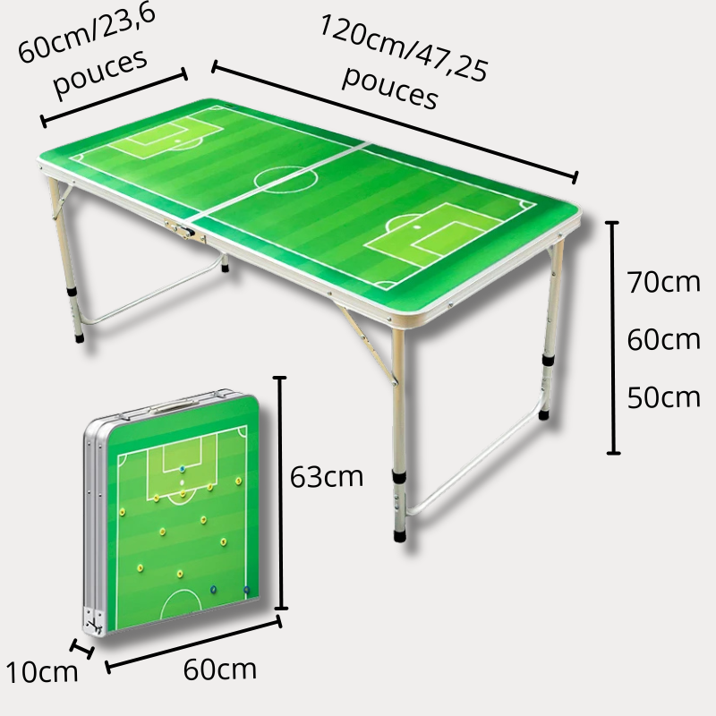 Table tactique football pliable