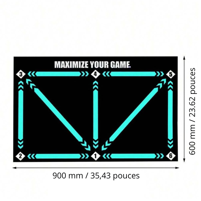 Tapis d'entraînement foot