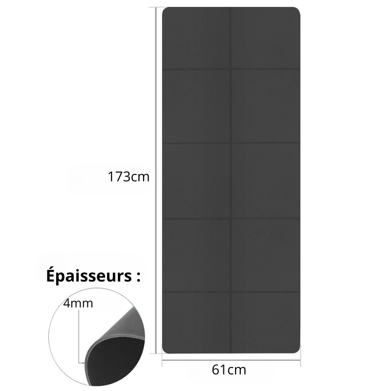 Tapis de sport pliable