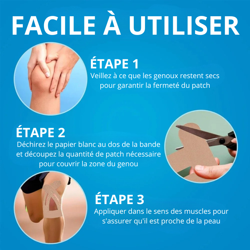 Bande kinésiologie genou